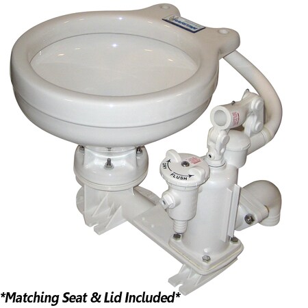 Raritan Standard Manual Toilet Ii White Marine Size Bowl PHII